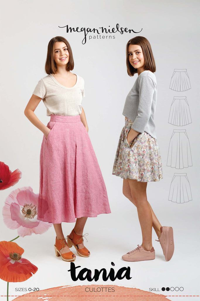 Tania Culottes Pants Sewing Pattern | Frankie Rose Fabrics