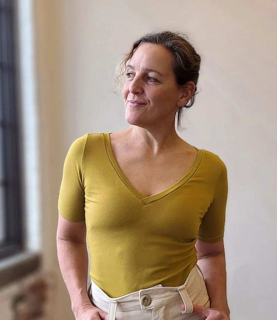 Skyline Bodycon Tee | Size 00-20-Sewing Pattern-Frankie Rose Fabrics