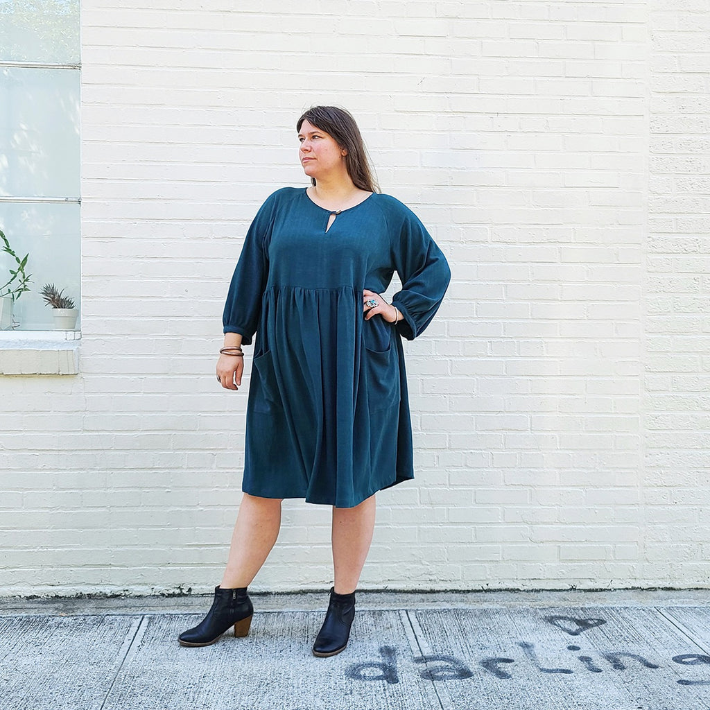 Romey Dress & Blouse Plus Size Pattern–Frankie Rose Fabrics