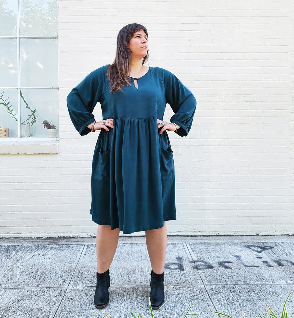 Romey Dress & Blouse Plus Size Pattern–Frankie Rose Fabrics