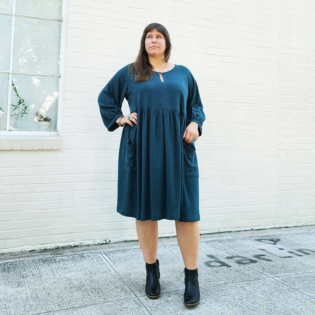 Romey Dress & Blouse Plus Size Pattern–Frankie Rose Fabrics