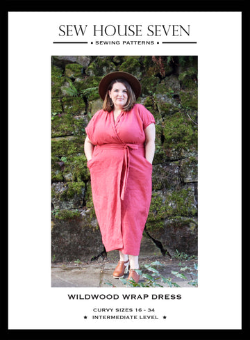 Wildwood Wrap Dress Plus Size Pattern | Frankie Rose Fabrics