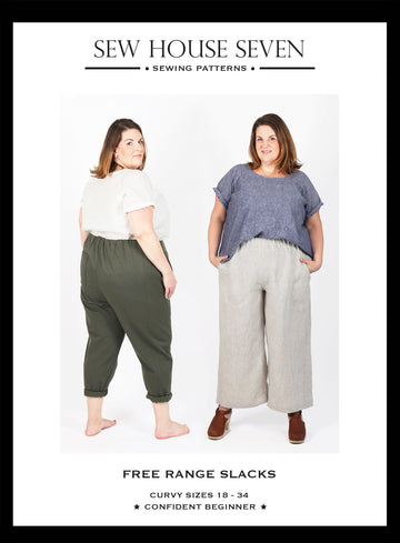 Free Range Pants Plus Size Pattern | Frankie Rose Fabrics