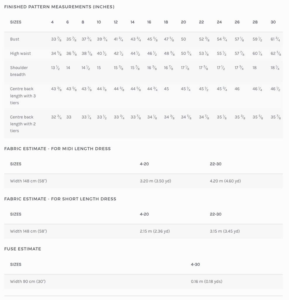 Nova Midi Dress Sewing Pattern by Style Arc, US Sizes 0-26-Sewing Pattern-Frankie Rose Fabrics