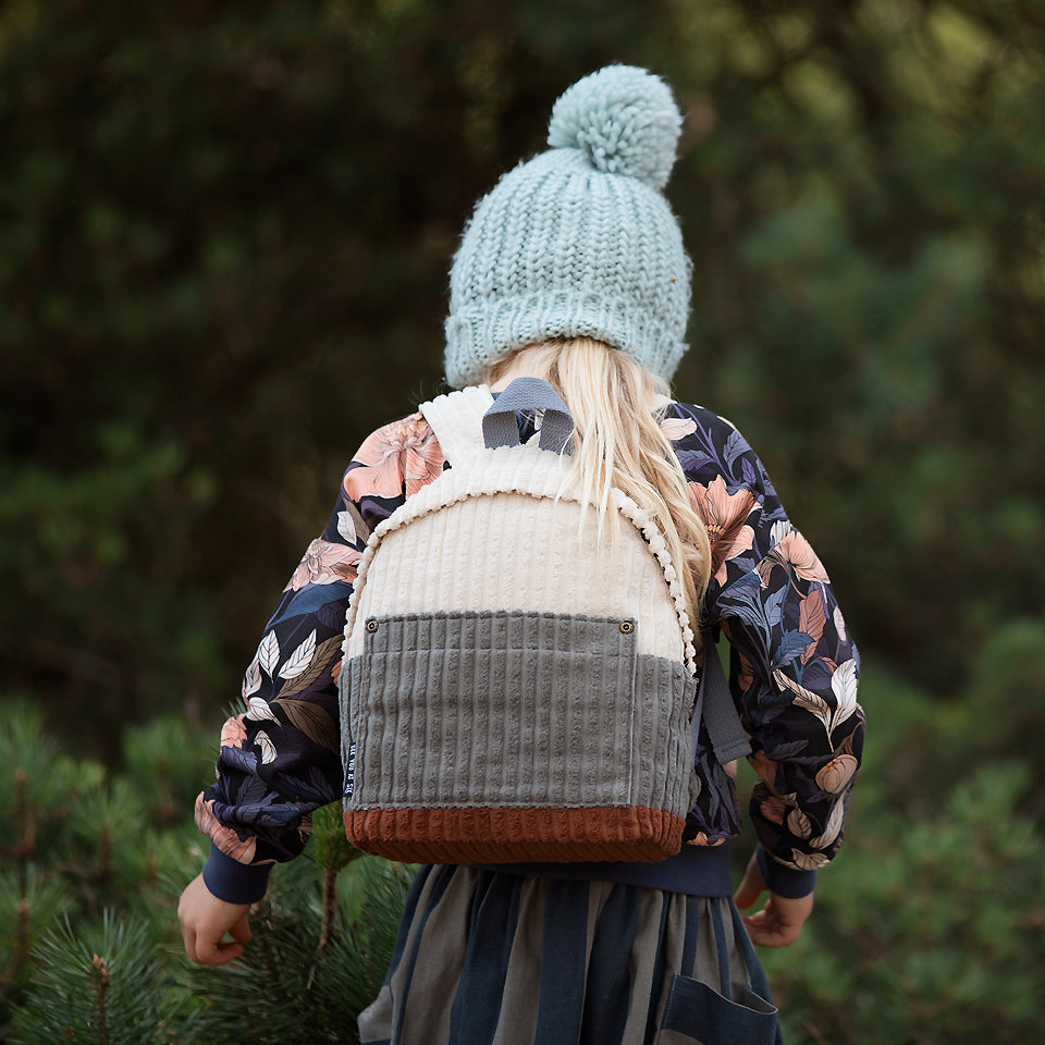 Jumbo Wale Cotton Corduroy in Sand Shell-Fabric-Frankie Rose Fabrics