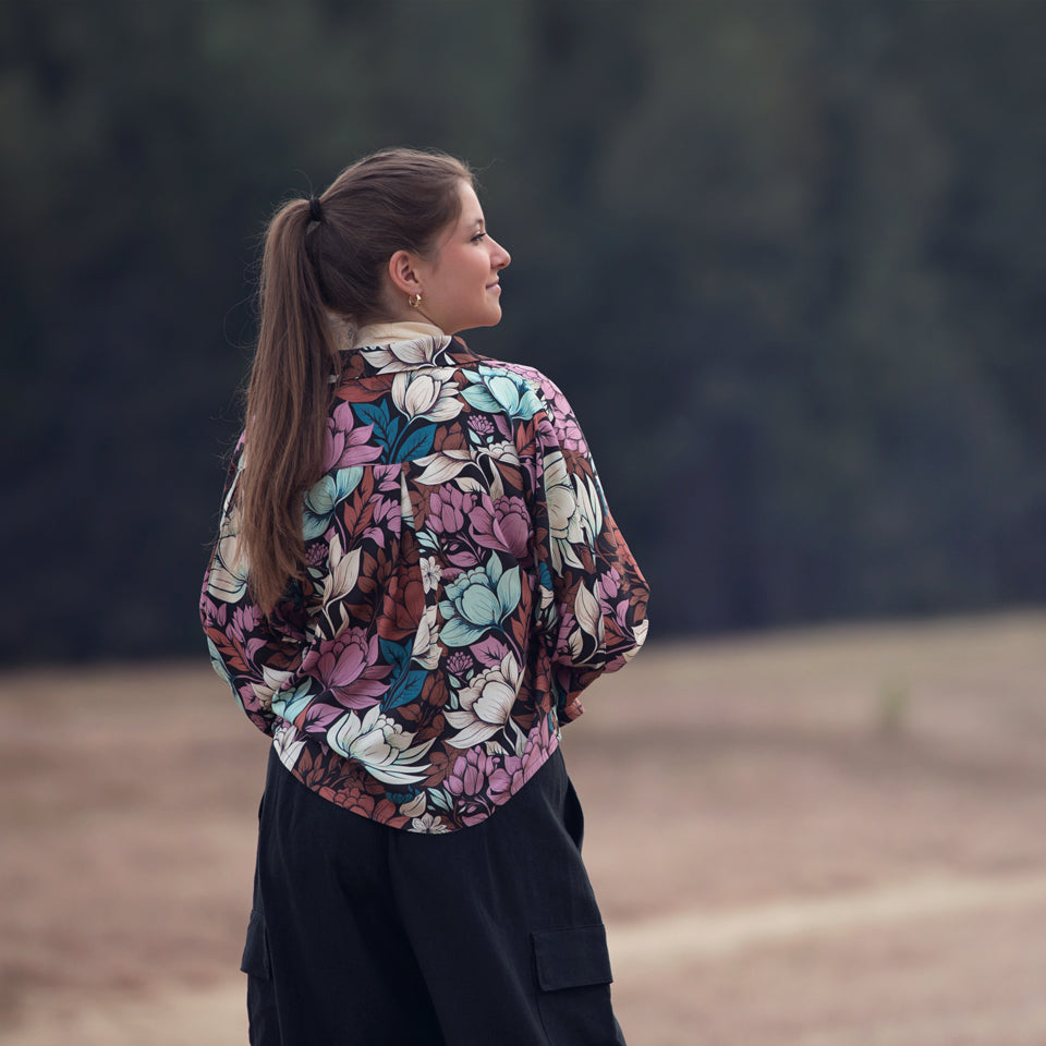 Viscose Rayon Challis in Magnolia-Fabric-Frankie Rose Fabrics