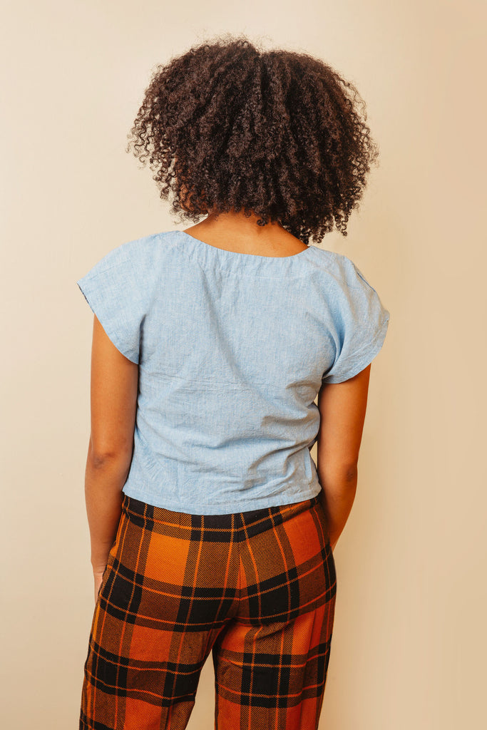 Square Neck Blouse Sewing Pattern | Frankie Rose Fabrics