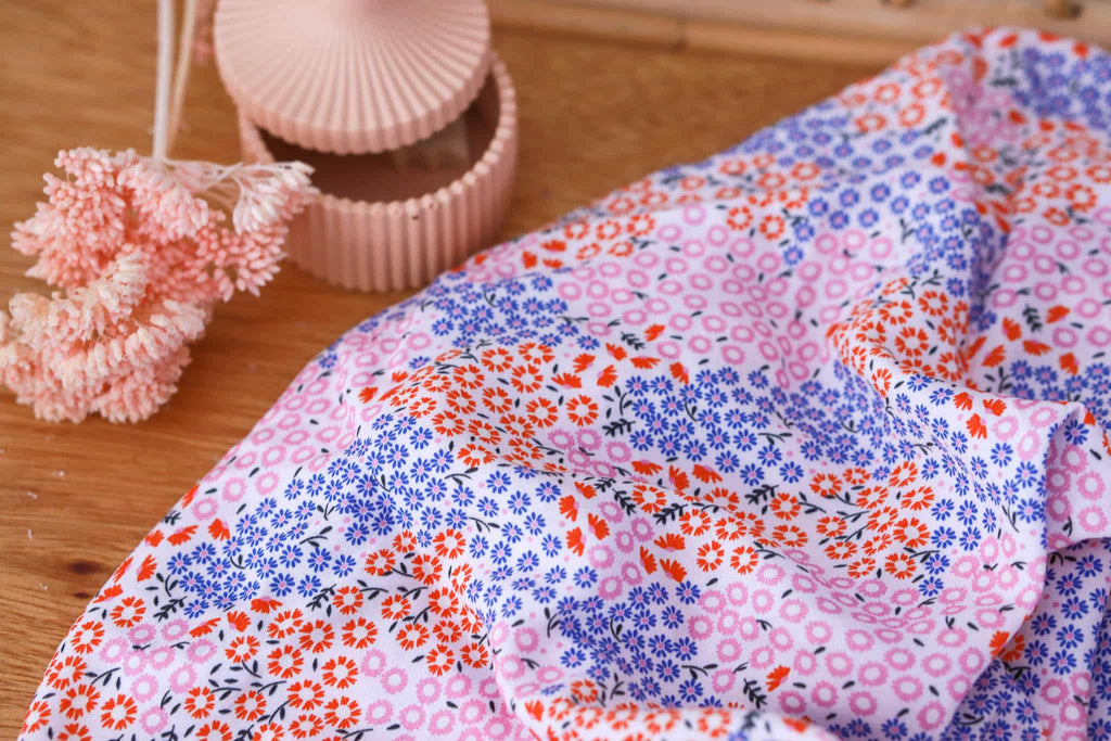 French Rayon Fabric in Waterlily | Frankie Rose Fabrics