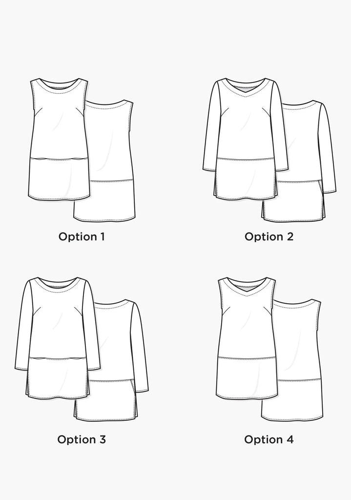 Uniform Tunic Blouse Sewing Pattern | Frankie Rose Fabrics