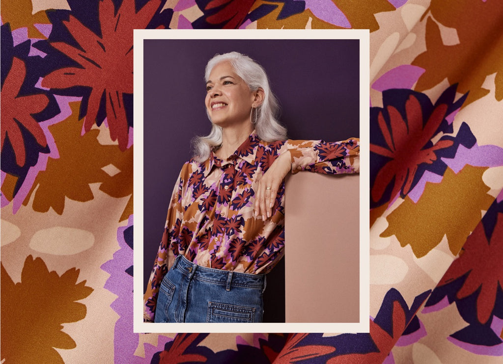 Lightweight Viscose Fabric in Waterlily Maple-Fabric-Frankie Rose Fabrics