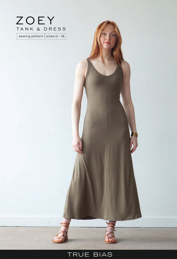 Zoey Tank & Dress Sewing Pattern | Frankie Rose Fabrics