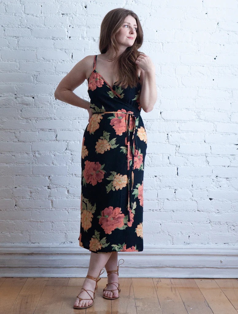 Calvin Wrap Dress Sewing Pattern | Frankie Rose Fabrics