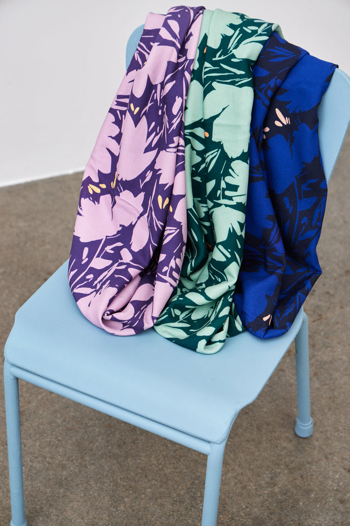 Ecovero Viscose Crepe in Leia Lilac from Mind the Maker-Fabric-Frankie Rose Fabrics