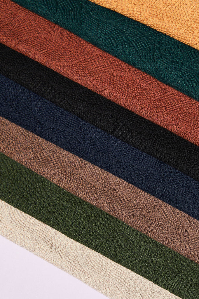 Organic Leaf Sweater Knit in Indigo Night by Mind the Maker-Fabric-Frankie Rose Fabrics