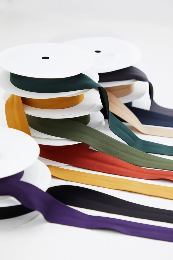 Thelma Coordinating Bias Tape in Olive-Bias Tape-Frankie Rose Fabrics