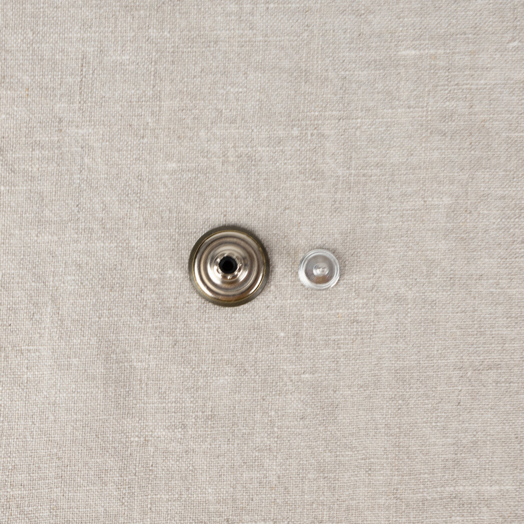 Jeans Buttons in Antique Brass - 17mm-Snaps and Buttons-Frankie Rose Fabrics