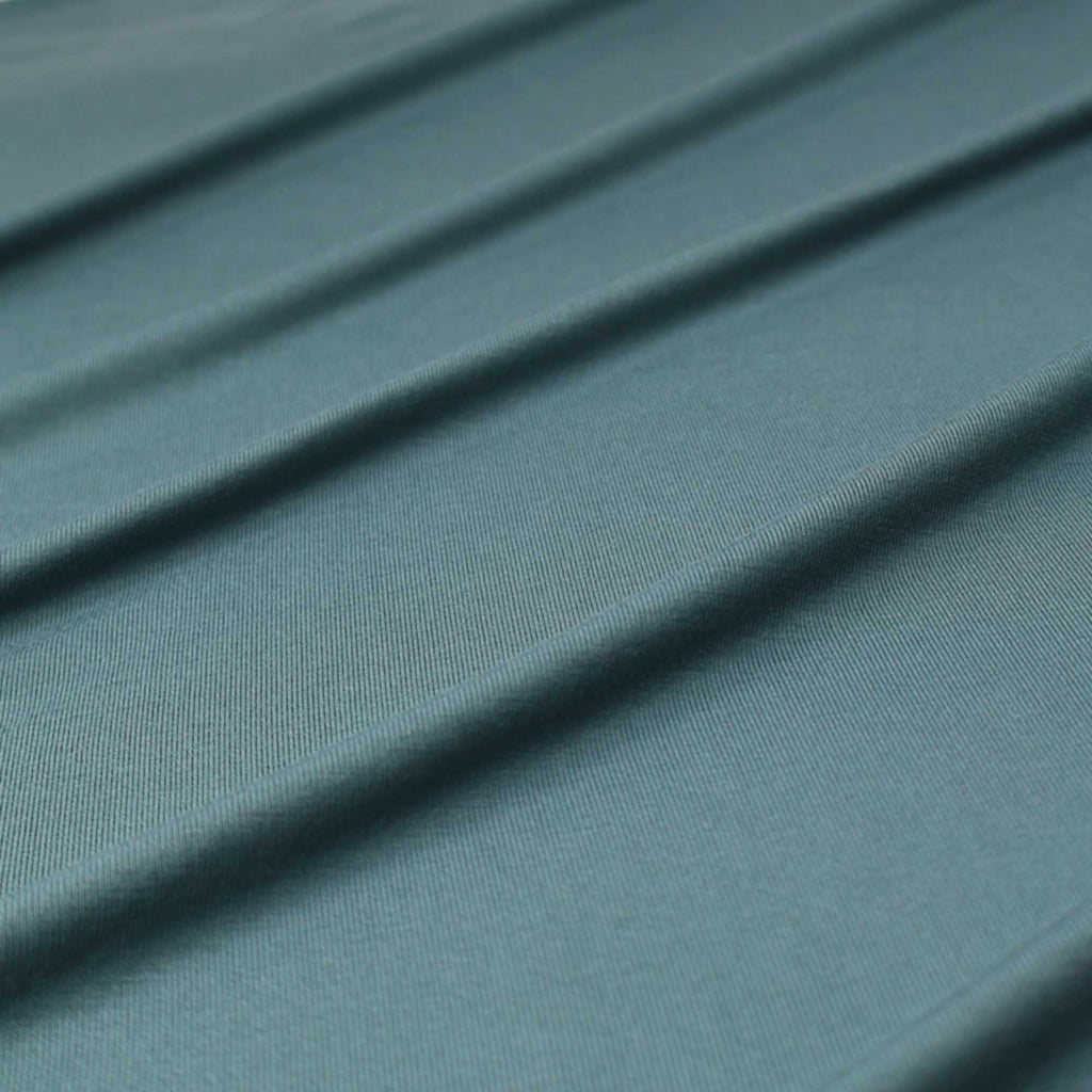 Flowy Bamboo Jersey in Peacock-Fabric-Frankie Rose Fabrics