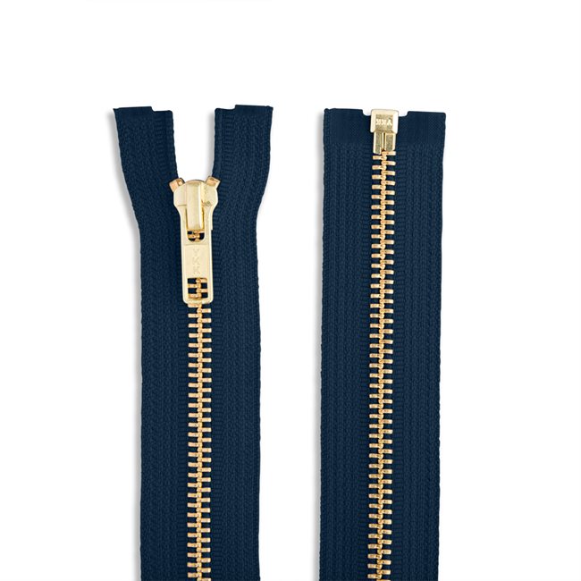YKK Brass Jeans Zipper #5, 6" long-Zipper-Frankie Rose Fabrics