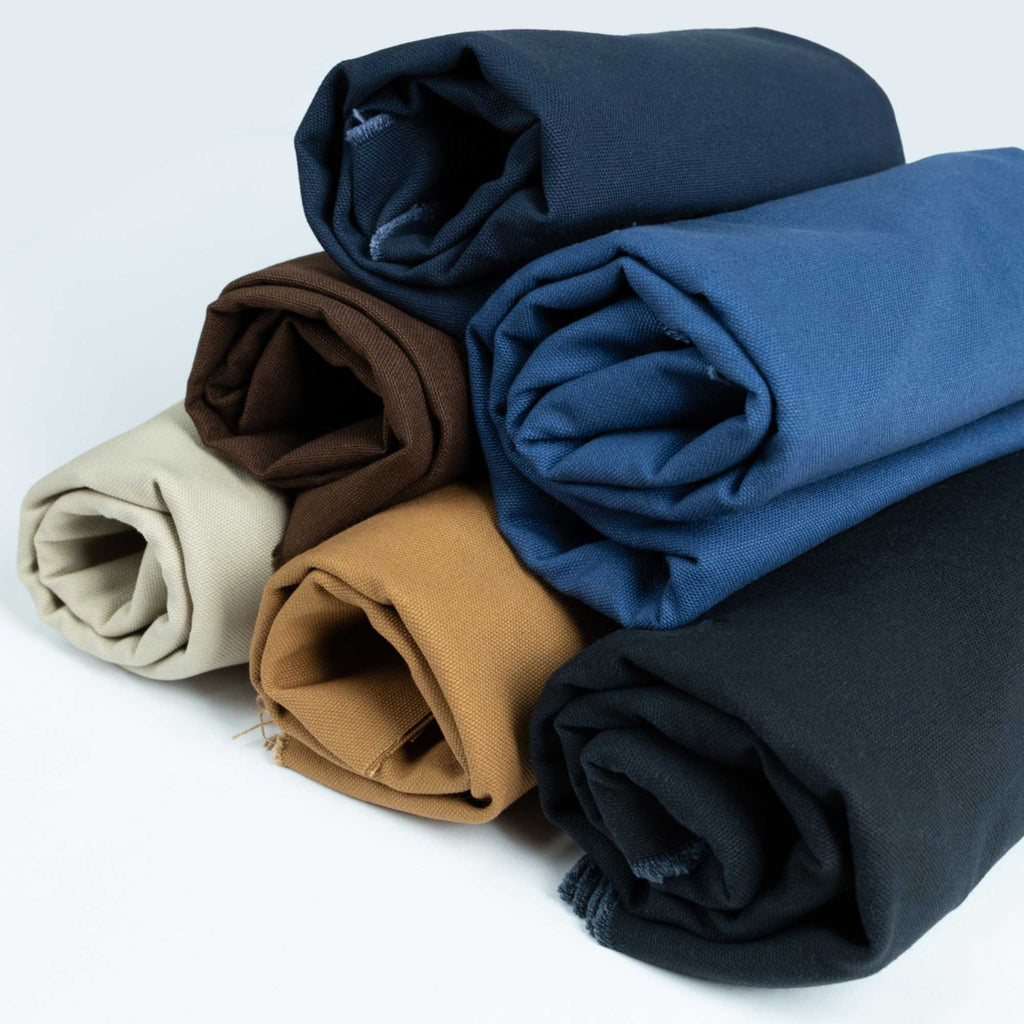 Organic Cotton 10oz Duck Canvas in Sand-Fabric-Frankie Rose Fabrics