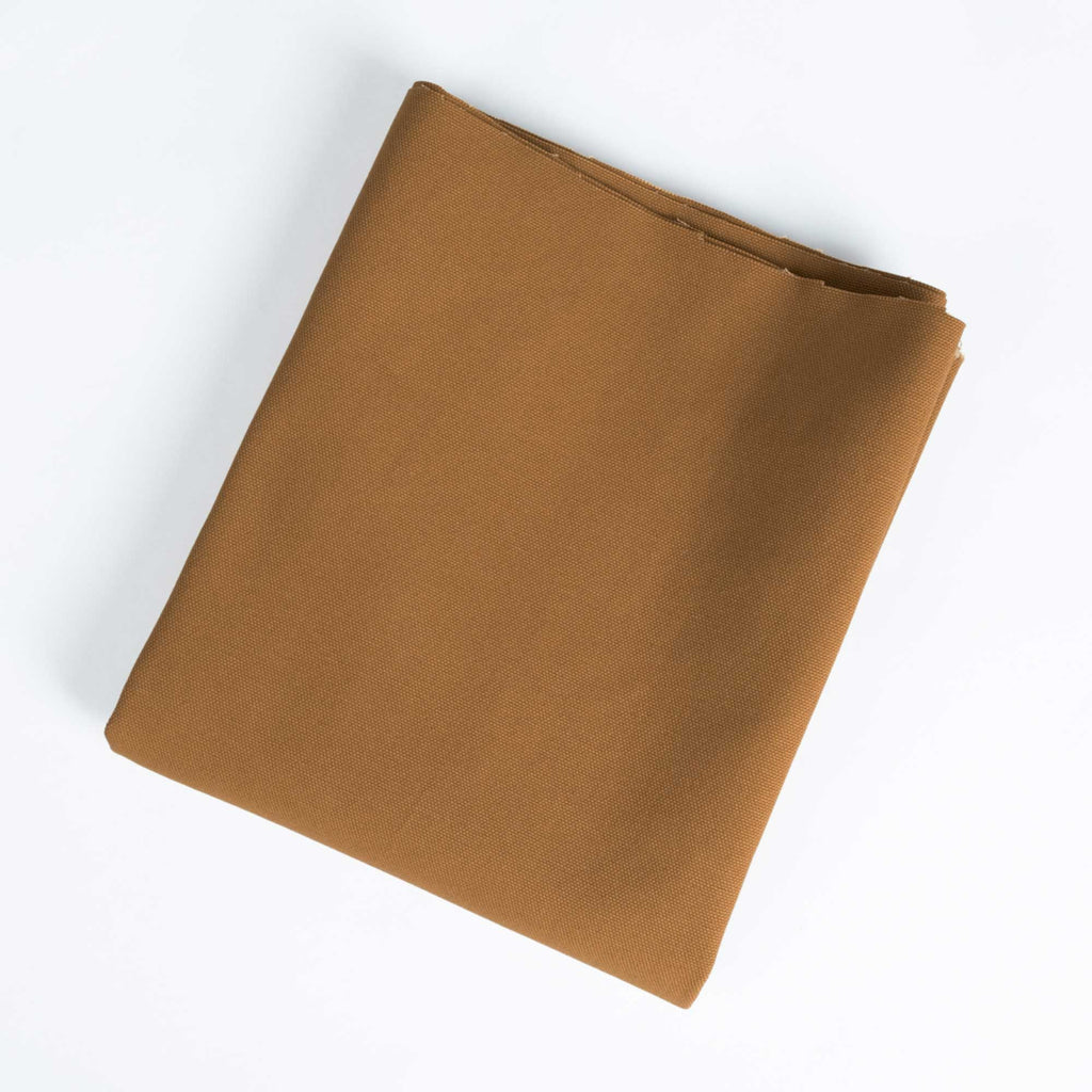 Organic Cotton 10oz Duck Canvas in Caramel-Fabric-Frankie Rose Fabrics