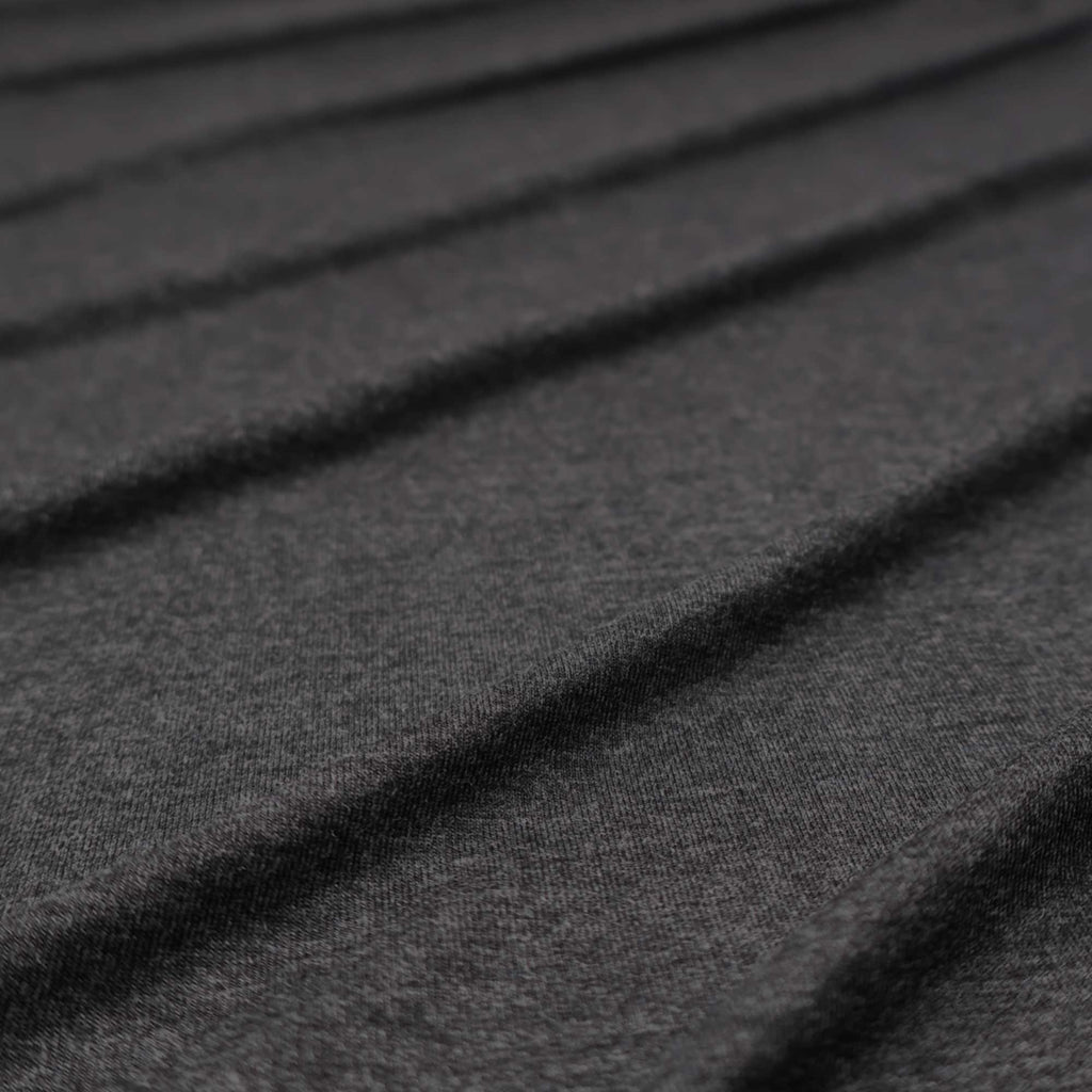 Flowy Bamboo Jersey in Charcoal Melange-Fabric-Frankie Rose Fabrics