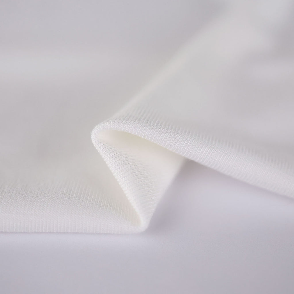 Flowy Bamboo Jersey in Cream-Fabric-Frankie Rose Fabrics