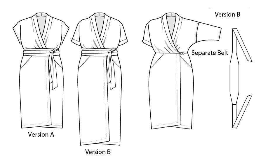 Wildwood Wrap Dress Pattern | Frankie Rose Fabrics