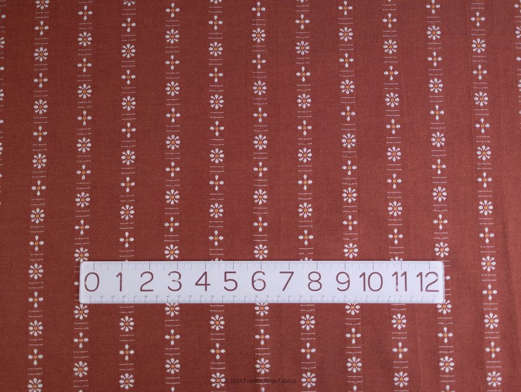 Cotton Yarn-Dyed Daisies in Wellsummer-Fabric-Frankie Rose Fabrics