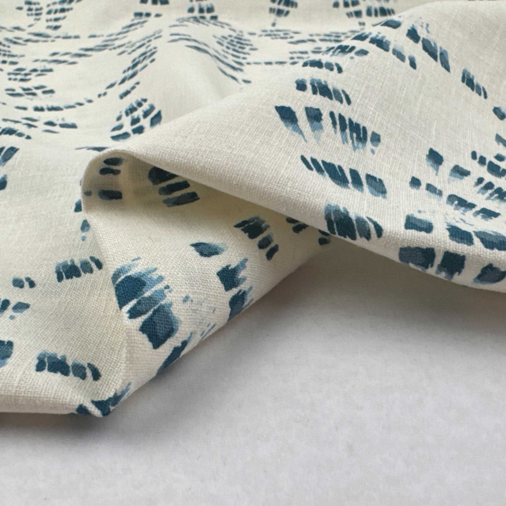 Linen Cotton Blend in Indigo Echoes-Fabric-Frankie Rose Fabrics