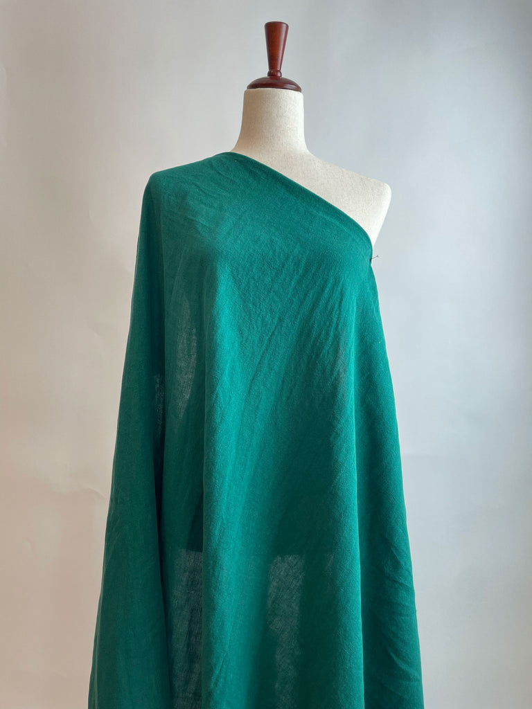 Stonewashed Linen Fabric in Emerald | Frankie Rose Fabrics
