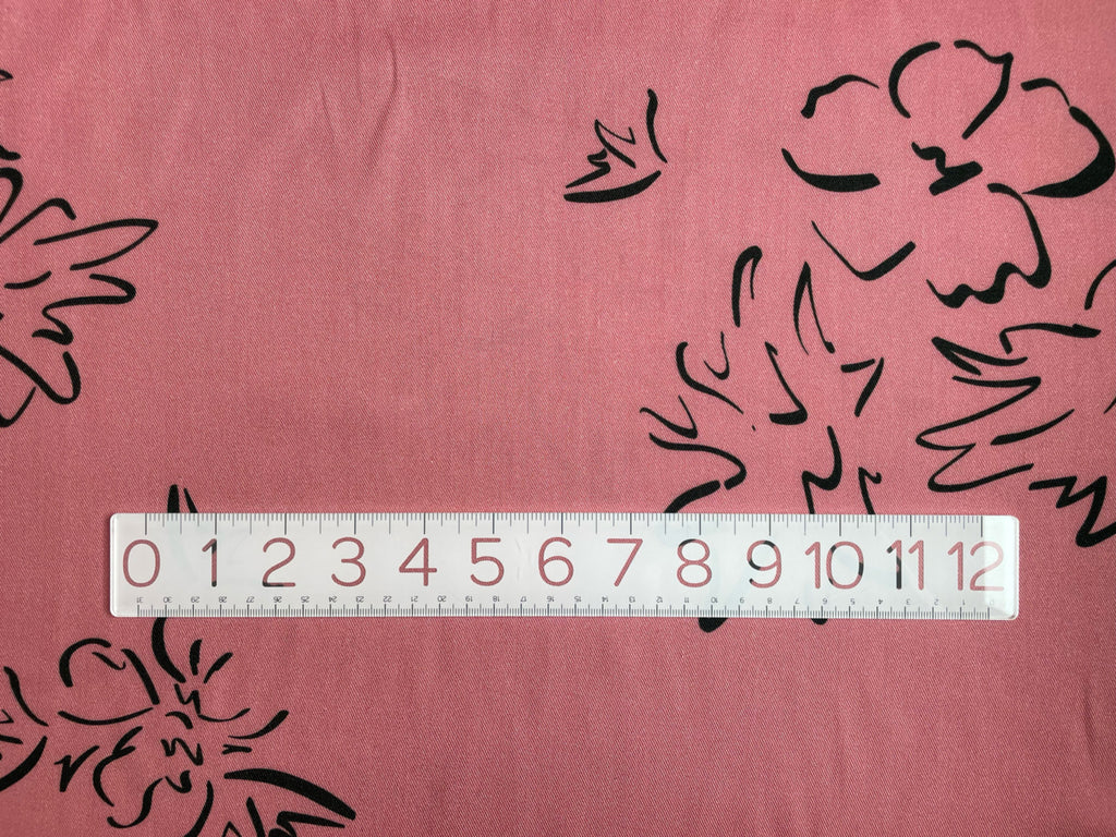 Floral Rayon Twill Fabric in Empower | Frankie Rose Fabrics