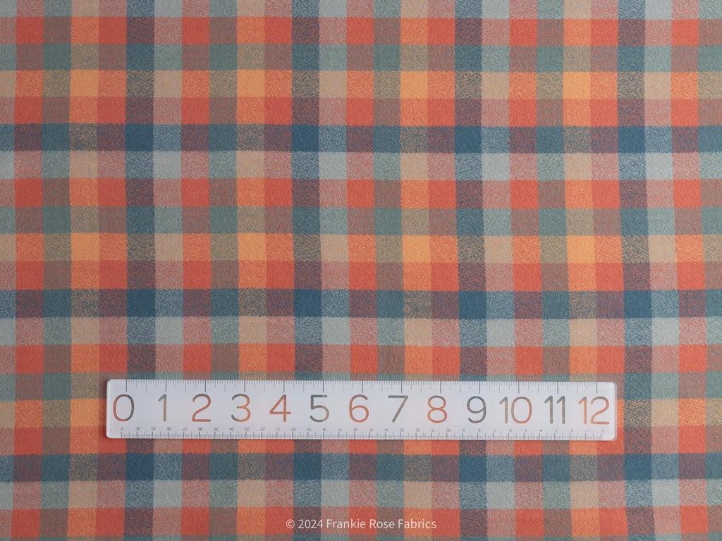 Cozy Organic Cotton Flannel in Sundance Check-Fabric-Frankie Rose Fabrics