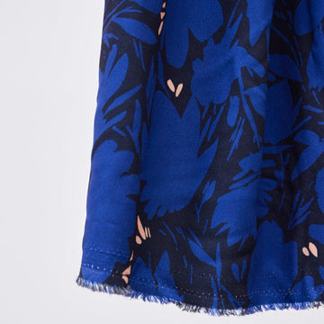 Rayon Crepe Fabric in Leia Cobalt | Frankie Rose Fabrics