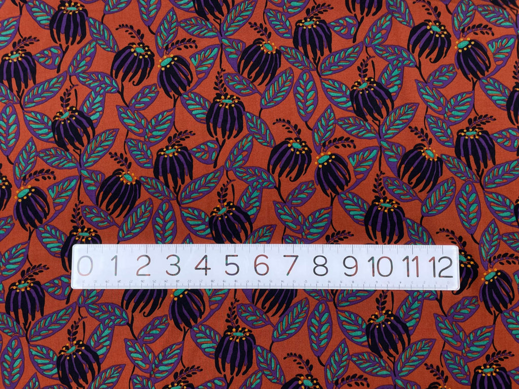 Italian Viscose Challis in Gloriosa-Fabric-Frankie Rose Fabrics