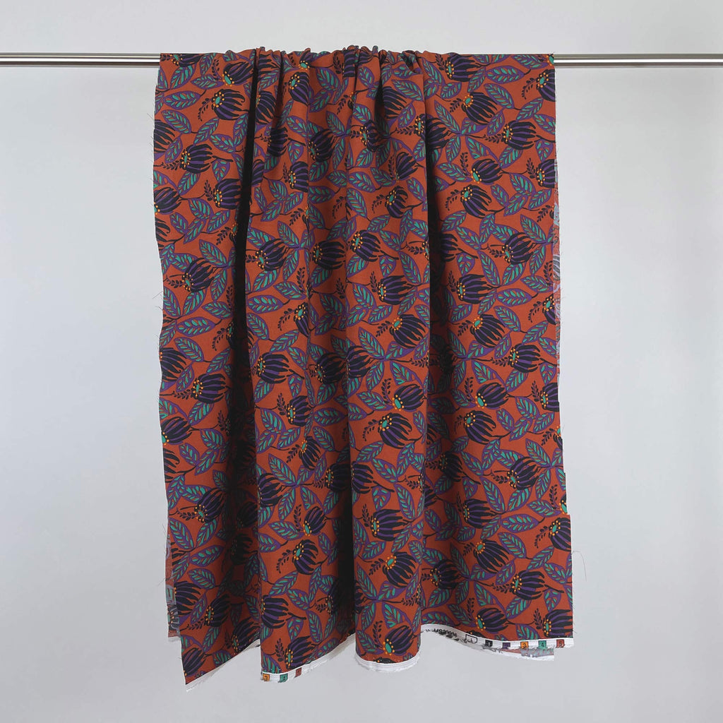 Italian Viscose Challis in Gloriosa-Fabric-Frankie Rose Fabrics