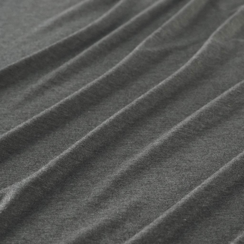 Flowy Bamboo Jersey in Ash Melange-Fabric-Frankie Rose Fabrics