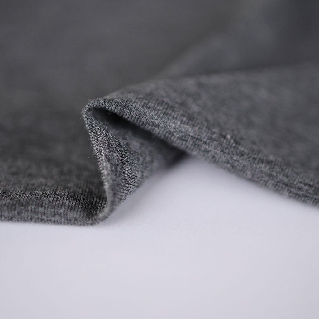 Flowy Bamboo Jersey in Ash Melange-Fabric-Frankie Rose Fabrics