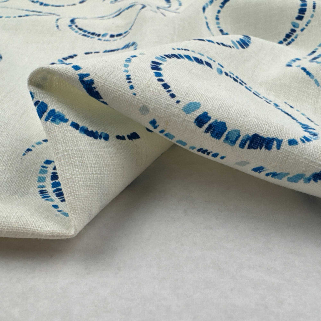 Linen Cotton Blend in Hikari Circles-Fabric-Frankie Rose Fabrics