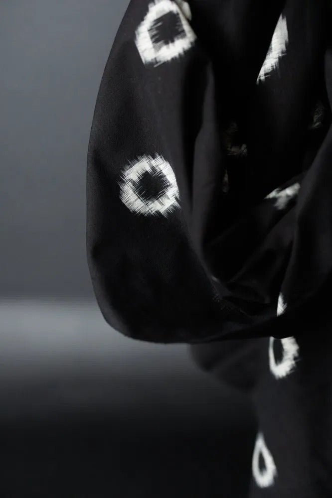 Cotton Ikat in Poppyseed-Fabric-Frankie Rose Fabrics