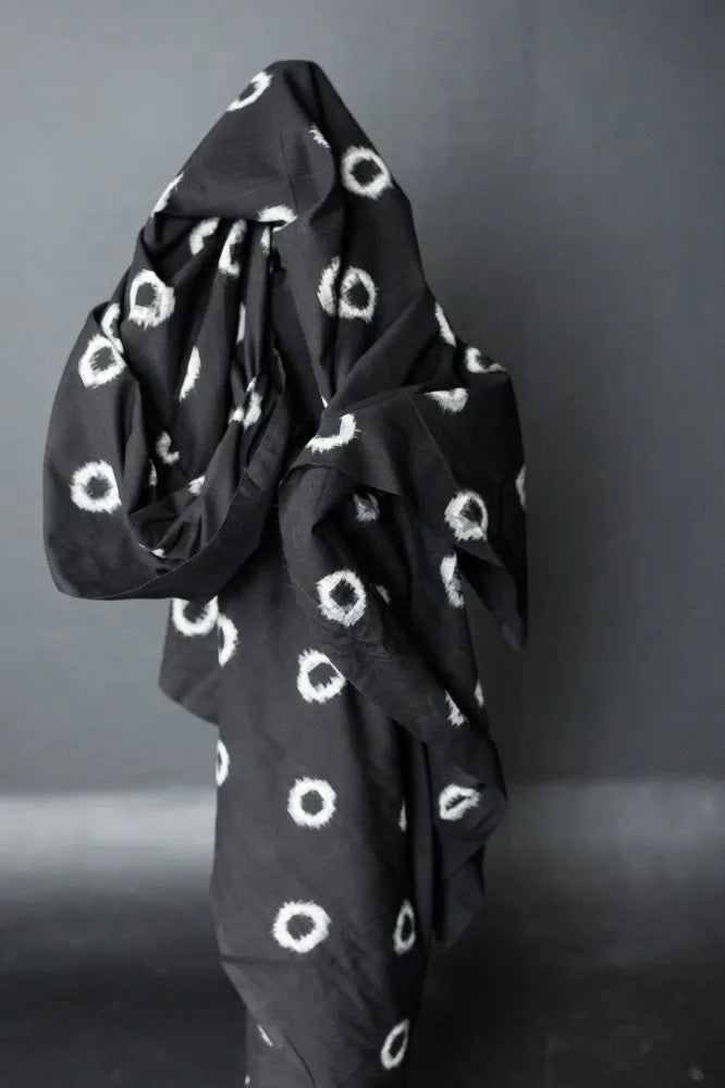 Cotton Ikat in Poppyseed-Fabric-Frankie Rose Fabrics