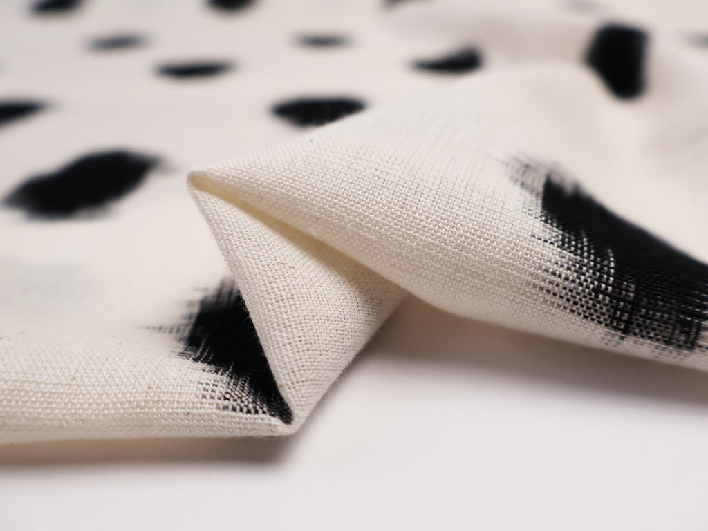 Cotton Ikat in Whisper Cream-Fabric-Frankie Rose Fabrics