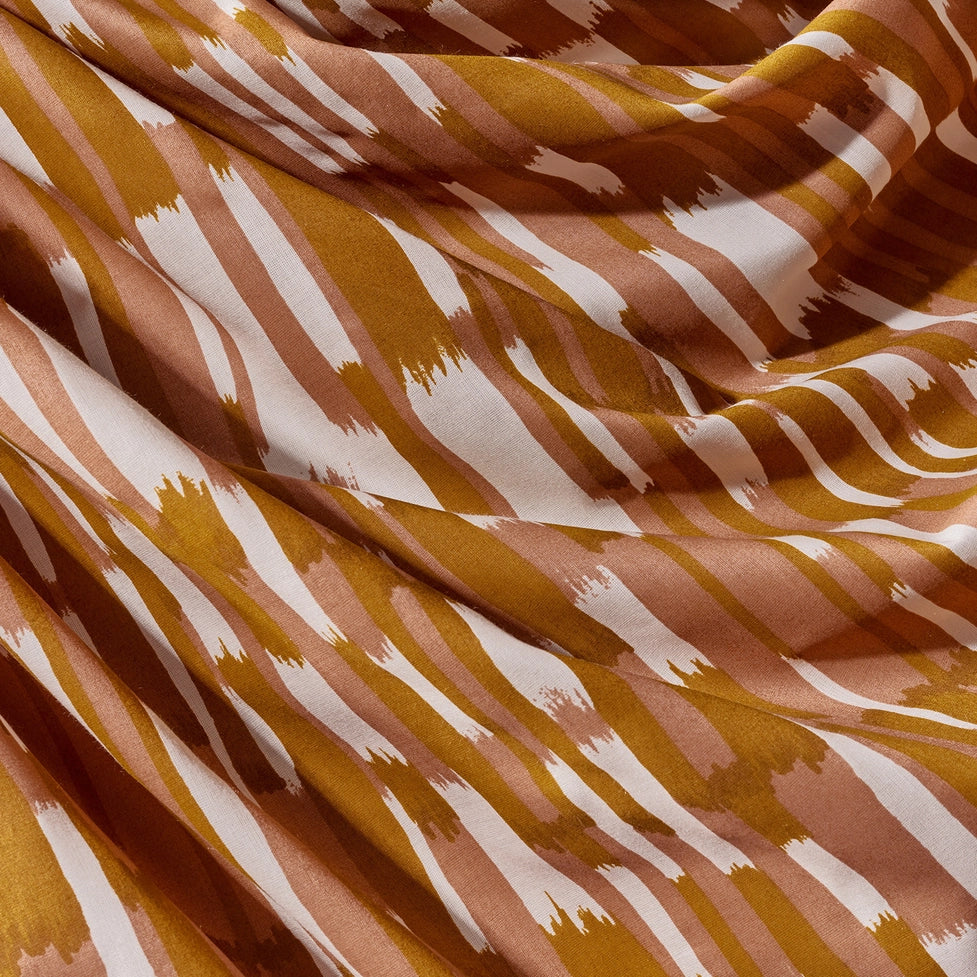 Modal Gauze Fabric in Imany Pecan Pie-Fabric-Frankie Rose Fabrics