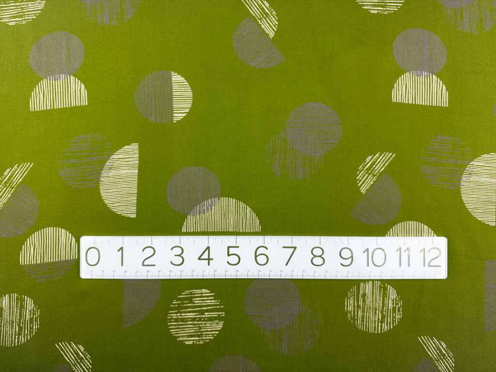 Viscose Rayon Challis Fabric in Jane Matcha-Fabric-Frankie Rose Fabrics