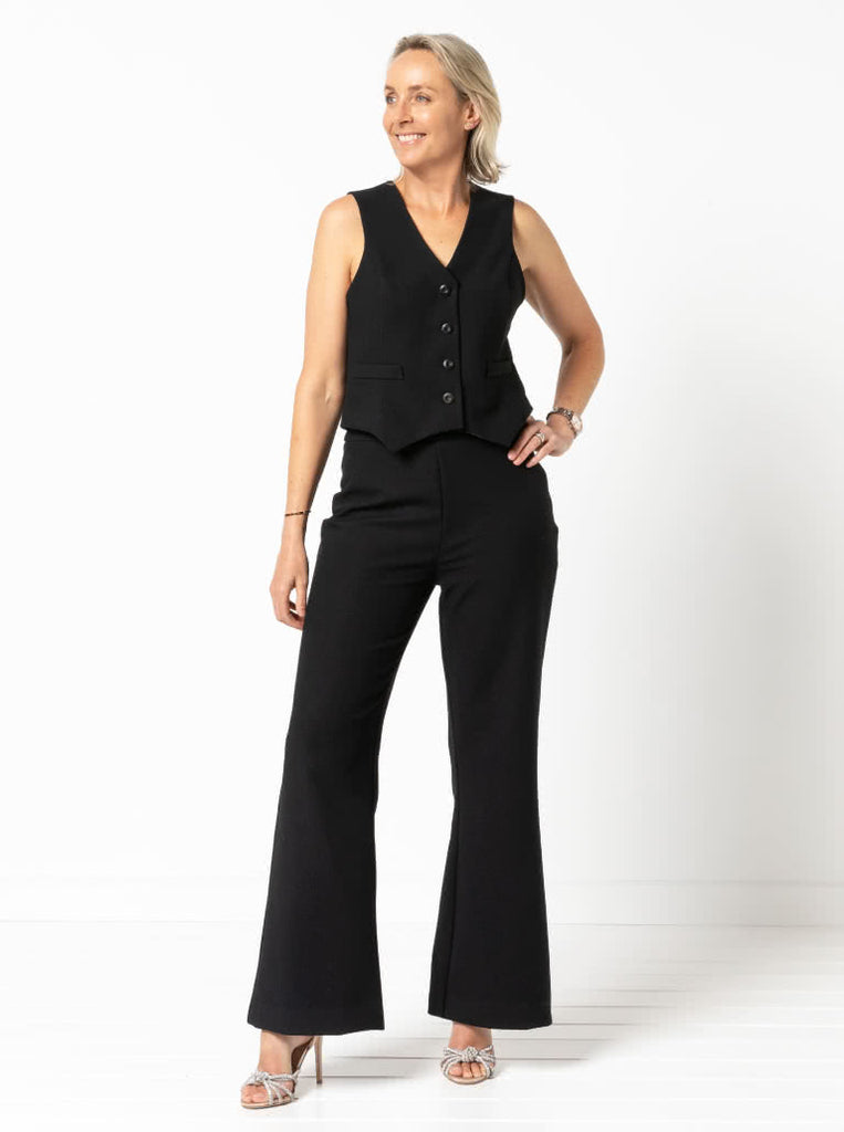 Joy Vest Sewing Pattern by Style Arc, US Sizes 0-26-Sewing Pattern-Frankie Rose Fabrics