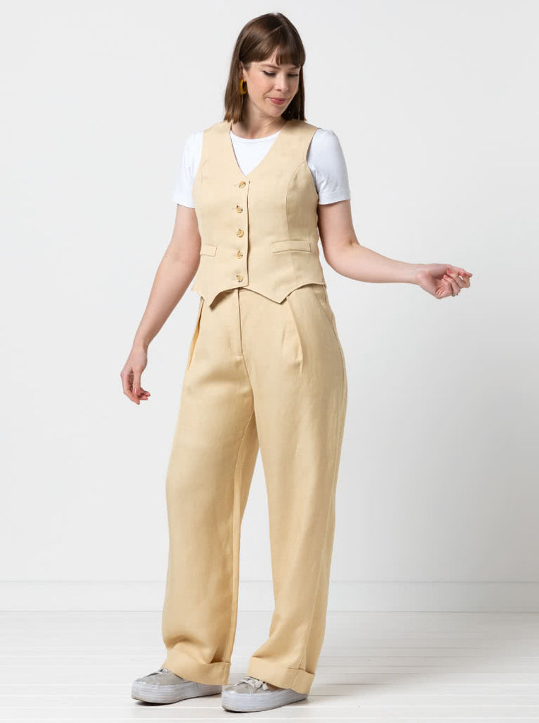 Joy Vest Sewing Pattern by Style Arc, US Sizes 0-26-Sewing Pattern-Frankie Rose Fabrics