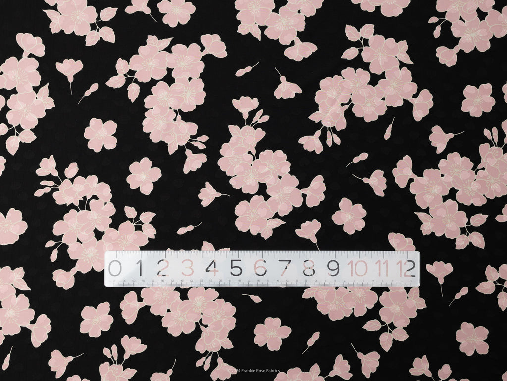 Sakura Viscose Jacquard Designer Deadstock by The Kooples-Fabric-Frankie Rose Fabrics