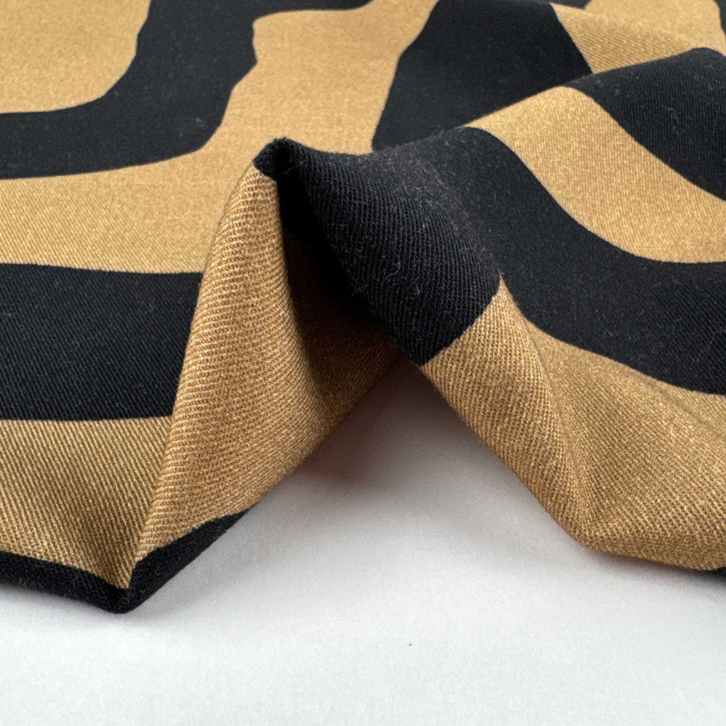 Ecovero Viscose Challis in Labyrinth-Fabric-Frankie Rose Fabrics