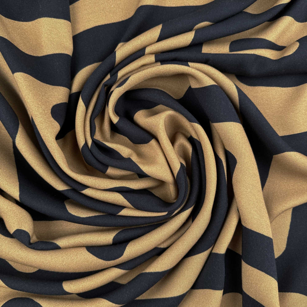 Ecovero Viscose Challis in Labyrinth-Fabric-Frankie Rose Fabrics