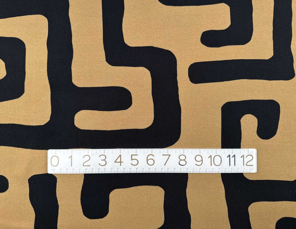 Ecovero Viscose Challis in Labyrinth-Fabric-Frankie Rose Fabrics