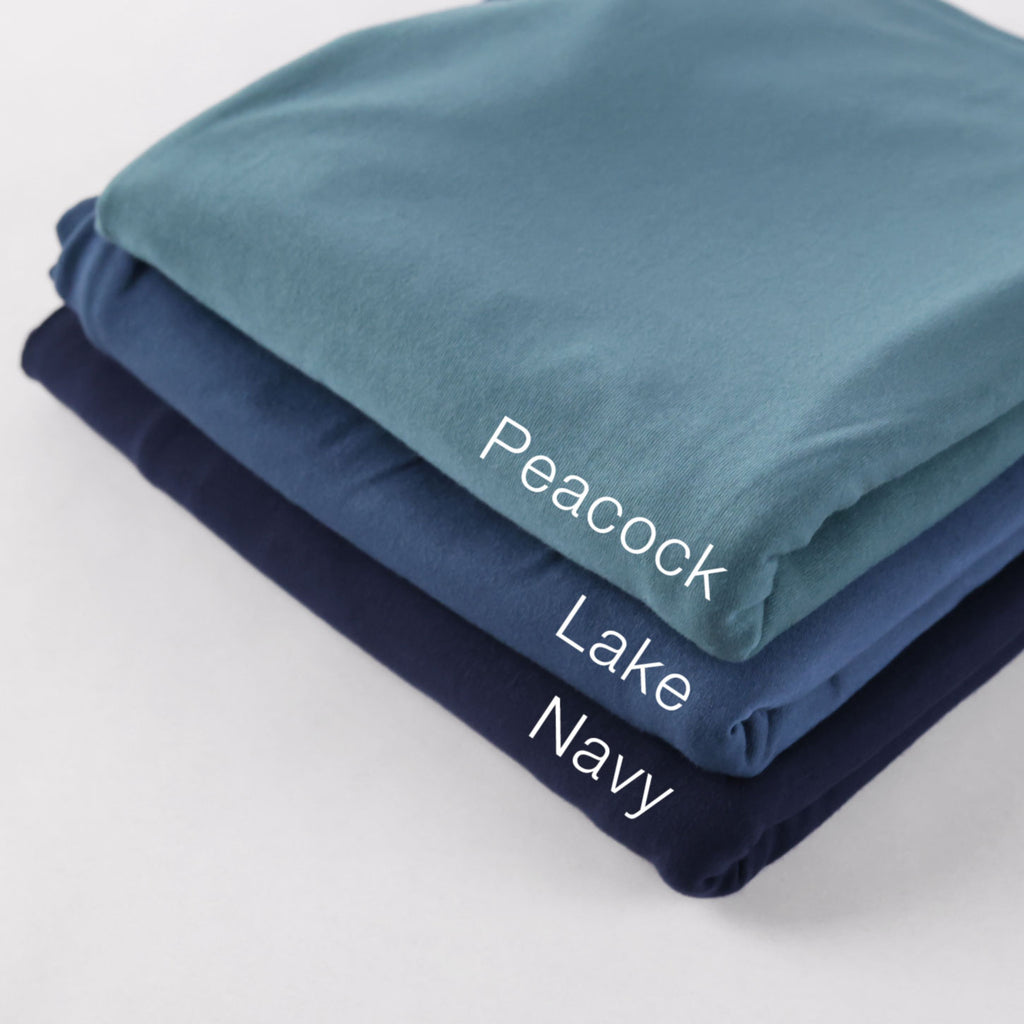 Flowy Bamboo Jersey in Navy-Fabric-Frankie Rose Fabrics